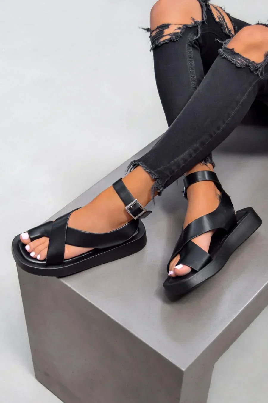 Afrozeh - Dicke Gladiatoren Sandalen