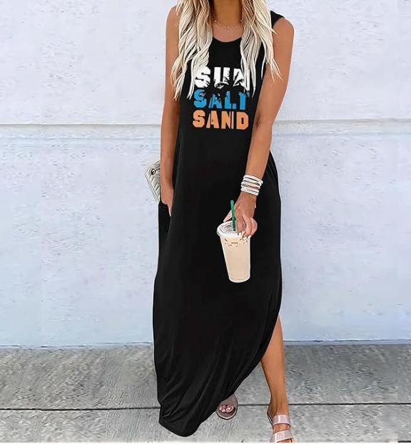 Brandy – Stilvolles, Armelloses Maxikleid