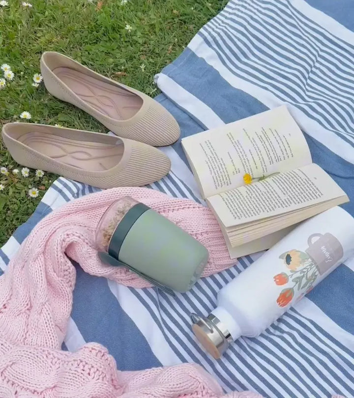 Alfia – Ultra Bequem Ballett Flach