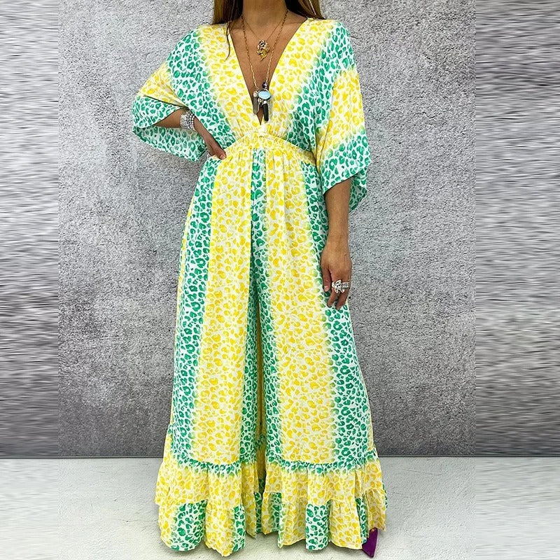 Anthea – Eleganter Jumpsuit Mit V-Ausschnitt Und Hoher Taille