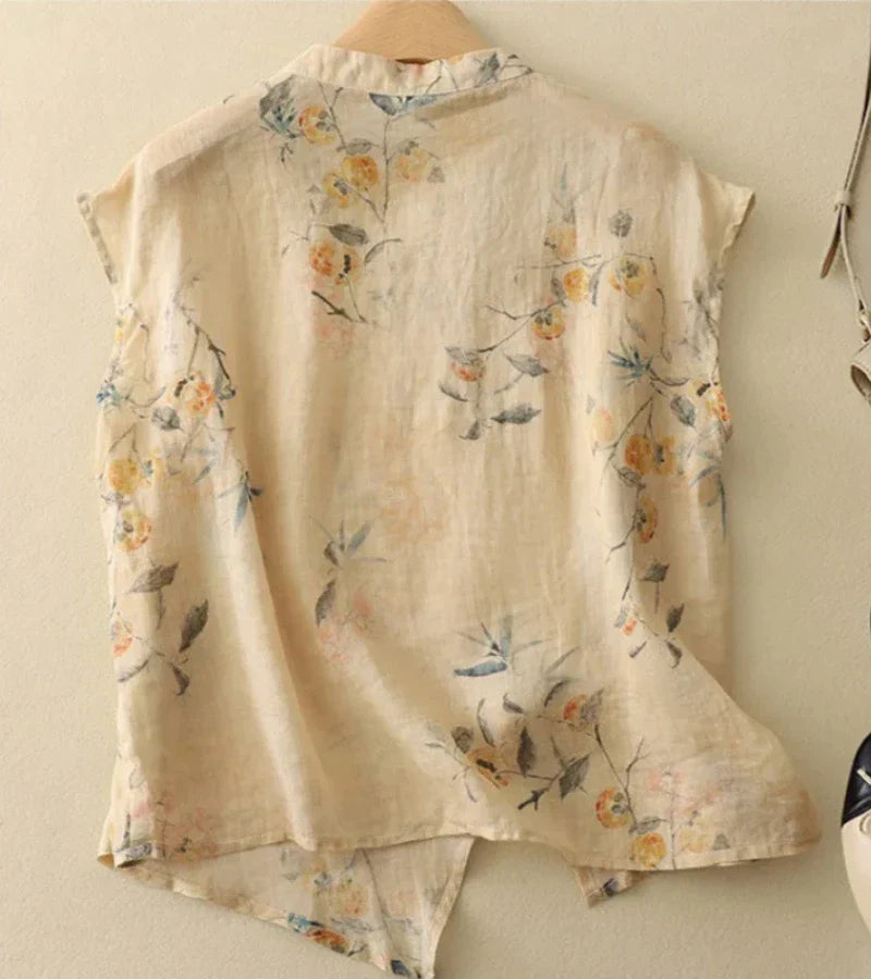 MARA - Vintage Bestickte Bluse