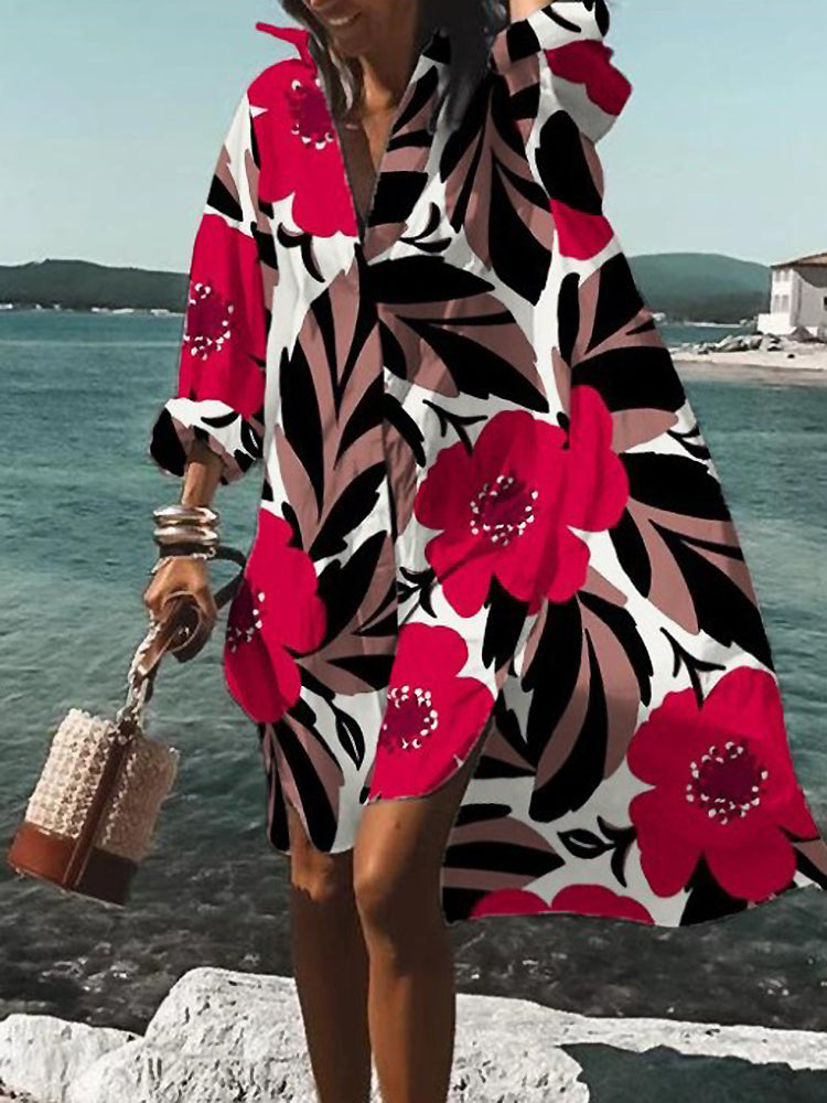 Calogera - Elegantes Locker Sitzendes Hemdkleid