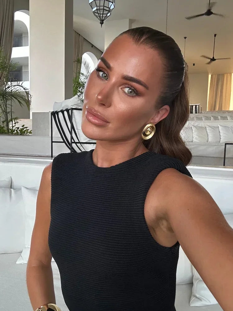 Ana - Langes Kleid mit Fransen