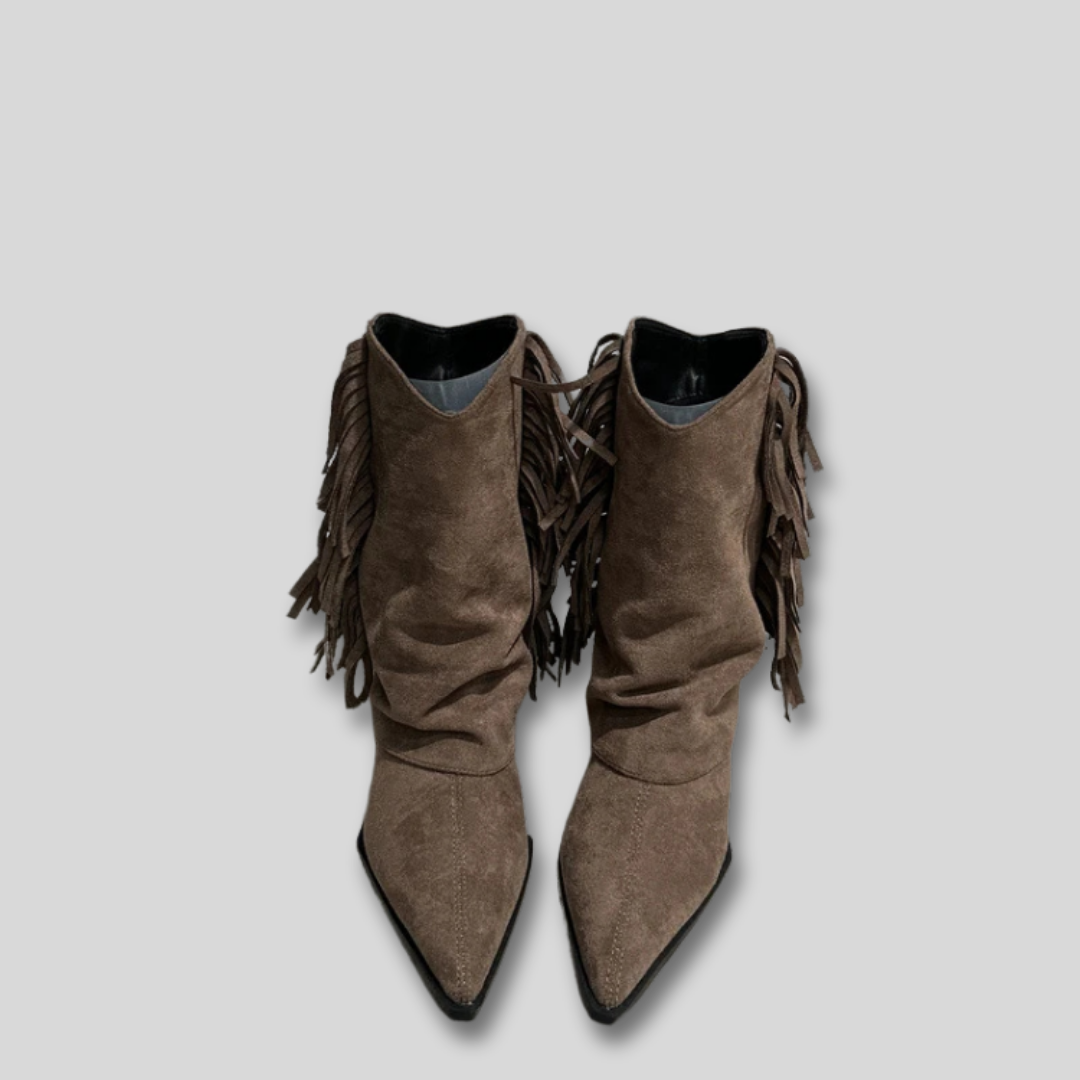 Solange - Wildleder Western Cowboy Stiefel