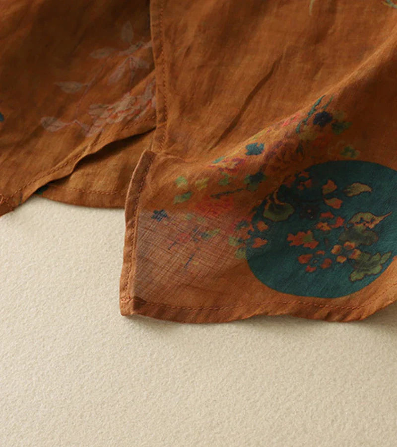 MARA - Vintage Bestickte Bluse