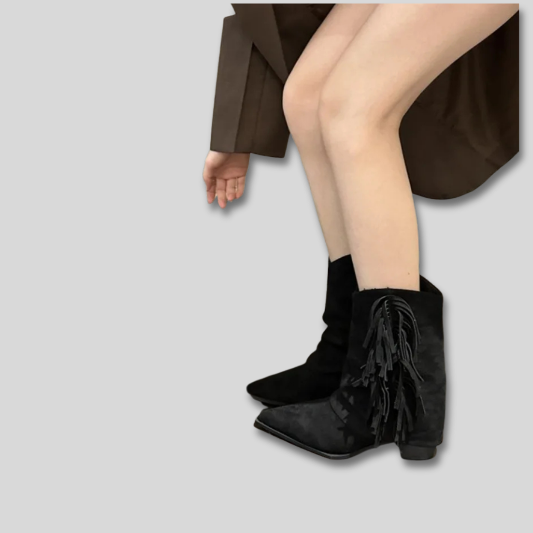 Solange - Wildleder Western Cowboy Stiefel