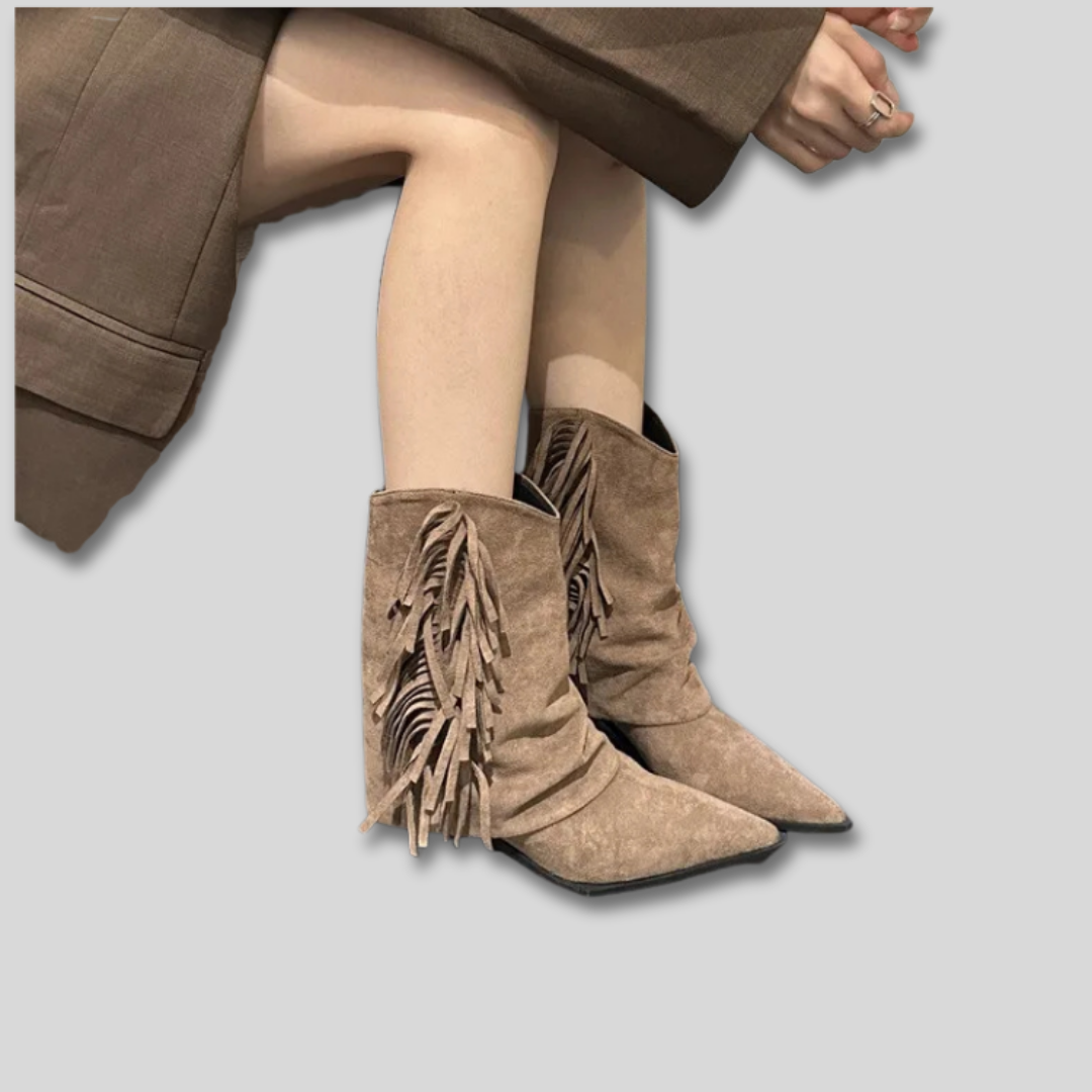 Solange - Wildleder Western Cowboy Stiefel