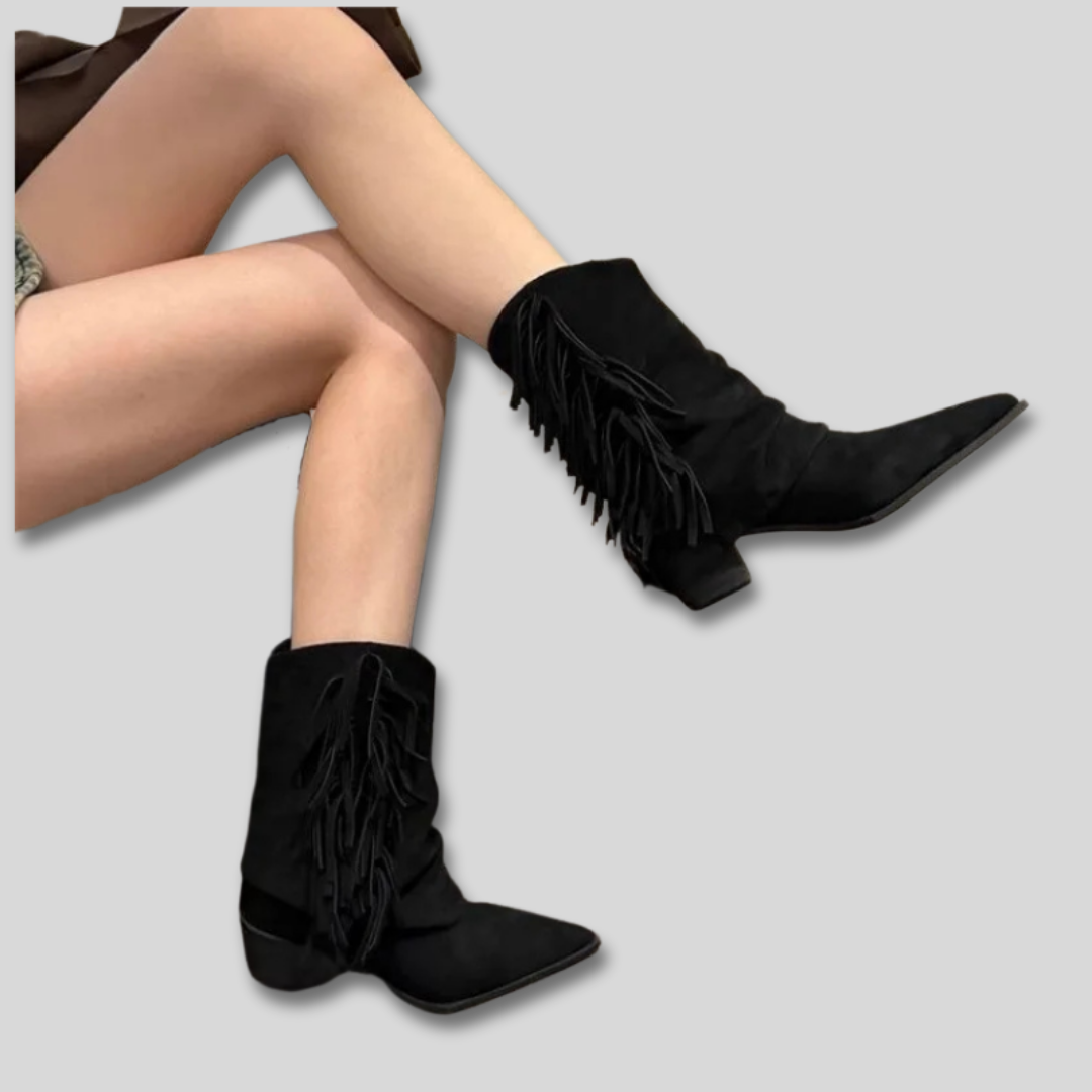 Solange - Wildleder Western Cowboy Stiefel