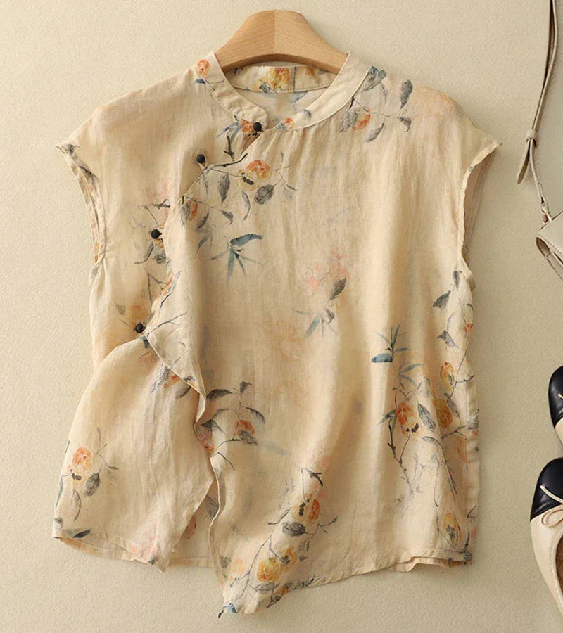 MARA - Vintage Bestickte Bluse