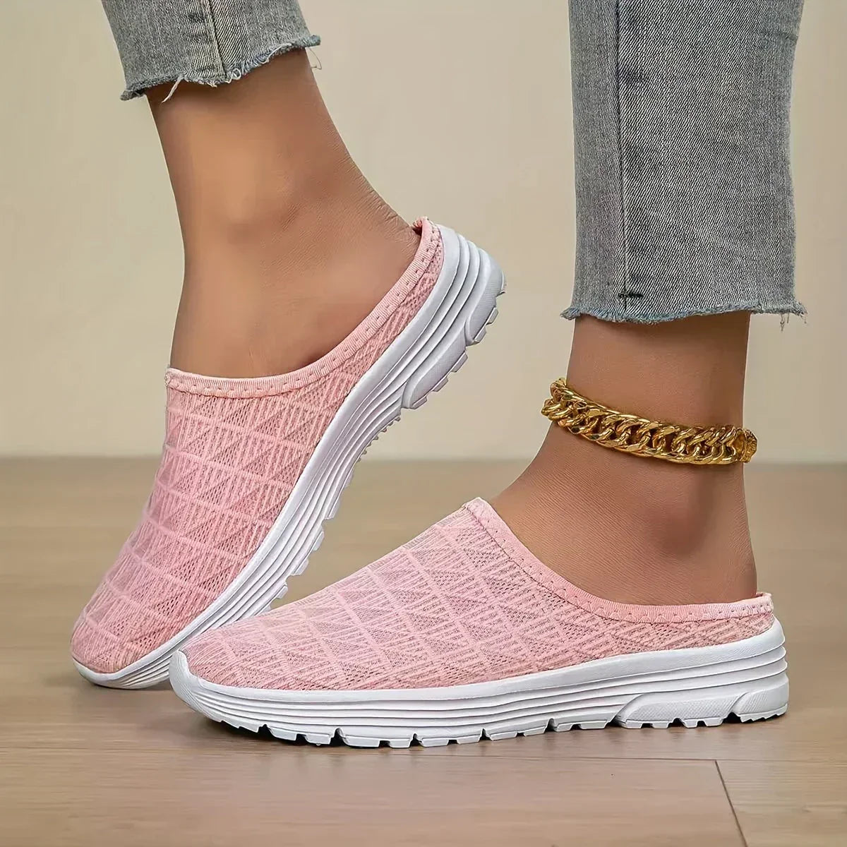 Brunilda - Atmungsaktive Flache Pantoffel